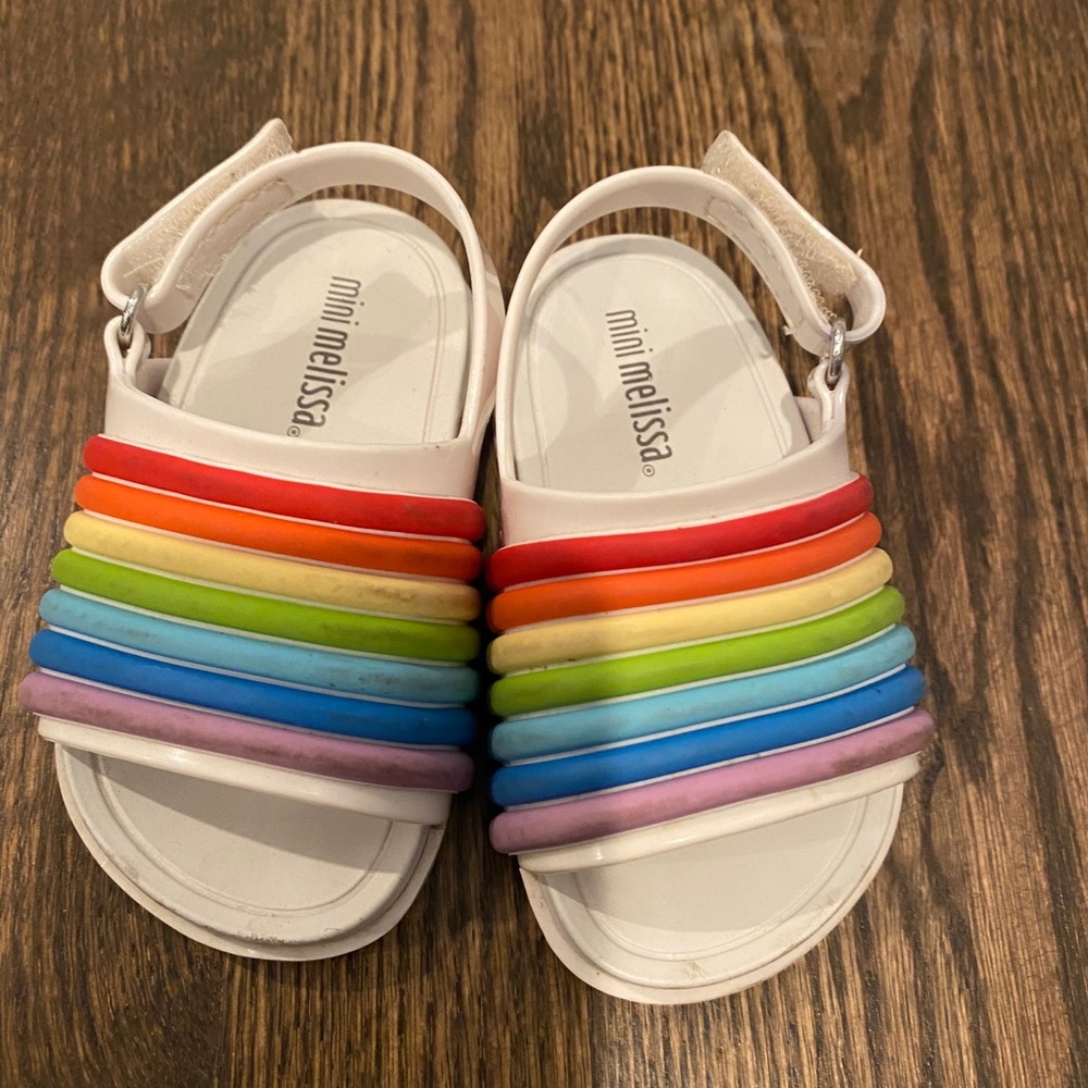 Mini Melissa Rainbow Beach Sandal